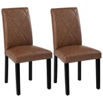 Upholstered Dining Chairs Set Of 2, Modern Pu Leather And Solid Wood Legs & H.... Fixed Price $127.51.