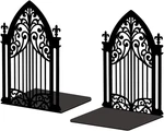 Metal Bookends For Shelves, Modern Decorative Heavy Duty Study Support Stop. Fixed Price $26.28.