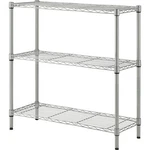 Lorell Wire Shelving, 3-SHELF, Light-duty, 36"WX14"DX36"H, Silver. Fixed Price $81.75.