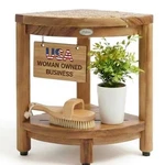 Decoteak Corner Shower Shelf 2 Tier Waterproof Bathroom Storage Org. Fixed Price $225.19.