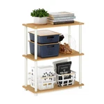 Furinno Turn-n-tube Storage Shelves, 3-TIER Book Shelf, Corner Toolless. Fixed Price $45.09.