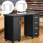 Manicure Nail Table Station Salon Mobile Wood Writing Desk With 2/3/4 Drawers. Fixed Price $135.89.