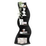Corner Shelf 5 Tier Wall Mount Bookcase Storage Rack Black Tribesigns Modern. Fixed Price $179.99.