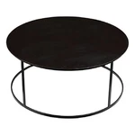 Benjara Round Metal Frame Side Table With Tubular Legs- Dark Brown. Fixed Price $382.99.