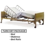 Full Electric Hospital Bed W/ Innerspring Mattress & Half Length Rails. Fixed Price $1499.00.