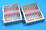 2 German Dental Autoclave Sterilization Cassette Box Tray For 10 Instrument-pink. Fixed Price $42.31.