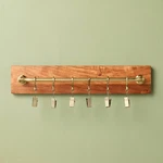 Brass Wood Wall Rail With Clips - Hearth & Hand. Fixed Price $22.99.