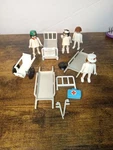 Playmobil Hospital Patient Room Vintage Not Complete 1970'S Wheel Chair. Fixed Price $18.00.