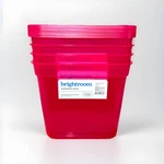 Brightroom Modular Storage Bins Set Of 4 Large Pink Organizer Cube New. Fixed Price $12.00.