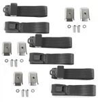 Chevy Truck S10 1981 - 1993 Standard 2PT Charcoal Lap Bench Seat Belt Kit W/ Bra. Fixed Price $159.95.