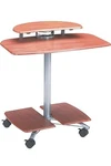 Safco Mayline 948MEC Soho Mobile Workstation, Metallic Gray Paint/medium Cherry. Fixed Price $139.99.