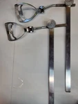 Pair Vintage Medical Exam Table Leg Holder Stirrups - Stainless Steel /chrome. Fixed Price $175.00.