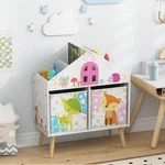 Costzon Kids Dollhouse Bookshelf Wooden Bookcase Toy Storage Organizer With Bins. Fixed Price $91.05.