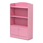 Furinno Lova Engineered Wood Bookshelf With Storage Cabinet Pink. Fixed Price $84.31.