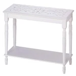 Accent Plus Carved-top Table 35X14X29. Fixed Price $107.97.