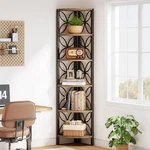 Tribesigns 6-TIER Corner Shelf, Industrial 70.9" Rustic Bookshelf Disp.... Fixed Price $177.79.