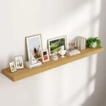 Venusmiles 71" Floating Shelf Oak Invisible Brackets Engineered Wood Wall. Fixed Price $146.05.