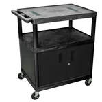 Luxor 40"H Av Cart Three Shelves Cabinet (LE40C-B). Fixed Price $372.41.