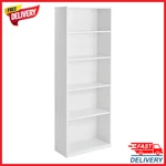 Mainstays 5 Shelf Bookcase Adjustable Shelves Storage Organizer Unit White. Fixed Price $46.18.