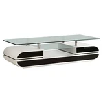 Furniture Of America Duri Contemporary Glass Top Tv Stand In White Black. Fixed Price $778.13.