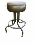 Mcm Vintage Duro Chrome 12 Soda Shop Diner Swivel Stool Seat Chair. Fixed Price $50.00.