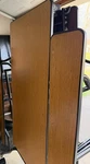 Palmer Hamilton 10FT Mobile Folding Cafeteria Table W/ Benches & Casters Used. Fixed Price $489.30.