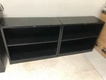 Hon Metal Bookcase (34.5"X29"X12.5") 2-SHELF Black, Set Of Two. Fixed Price $135.00.