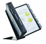 Vario Desk Reference System 10 Panels Letter Size Black Durable. Fixed Price $87.71.