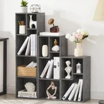 Vecelo Wide Bookshelf Set, Fits 9.3" 10-12.8" Hardcovers, Cube Storage. Fixed Price $109.52.