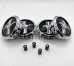 Piece Mus Tang Wheel Rim Center Caps &tire Valve Air Gt Bullit Horse 68MM. Fixed Price $49.95.