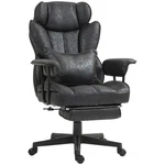 Homcom 400LBS Big And Tall Office Chair With Foot Rest Wide Seat Black. Fixed Price $191.99.