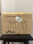 EZ2CARE Adjustable Lightweight Shower Bench, White. Fixed Price $18.00.