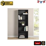 Mainstays 5-SHELF Bookcase With Adjustable Shelves, True Black Oak. Fixed Price $40.63.