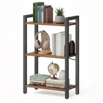 Vasagle 3-TIER Tiers (9.4"D X 15.7"W 30.1"H), Rustic Brown + Ink Black. Fixed Price $60.43.