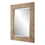 Benjara 39" Wood Frame Wall Mirror- Chevron Design- Brown. Fixed Price $317.99.