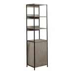 Furniture Of America Groden Modern Metal And Wood 1-CABINET Bookcase Gray. Fixed Price $419.74.