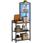Hoobro 5-TIER Corner Shelf Stand, With Led Light, 56.3" Tall Cor.... Fixed Price $79.26.