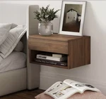 Jackson Wall Mount Shelf Side Table Dark Oak Color - Nathan James 34105. Fixed Price $52.00.