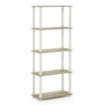 Furinno Turn-s-tube Engineered Wood 5-TIER Shelf Display Rack Sonoma Oak. Fixed Price $68.46.