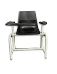 Phlebotomy Chair Black Vinyl Seat Adjustable Armrests Blood Draw 2571 Preset. Fixed Price $517.00.