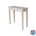 International Concepts Rectangular Hall Table W/ Drawer - Solid Wood, Sturdy. Fixed Price $125.28.