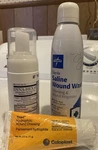 Triad Wound Dressing, Dynamite-hex 4 Antiseptic, Med Line Wash. Fixed Price $15.00.