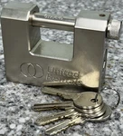 Branded Trailer Container Block Security Straight Shackle Padlock W/4 Keys. Fixed Price $29.99.