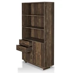 Furniture America Berto Farmhouse Wood 3-SHELF Bookcase In Reclaimed Oak. Fixed Price $425.96.