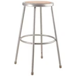 National Public Seating 6230 Round Stool, Height Range 30", Hardboard Gray. Fixed Price $86.98.