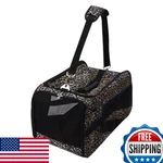 Dbest Pet Smart Cart Carrier Medium Leopard Soft-sided Collapsible Foldable. Fixed Price $64.84.