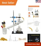 Durable Borosilicate Glass Distillation Kit - Essential Oils & Chemistry Lab Use. Fixed Price $66.59.