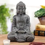 Mygift 11.5 Inch Sitting Buddha Statue, Gray Resin Meditation Figurine For.... Fixed Price $42.99.