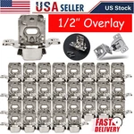 1/2" Overlay Soft Close Cabinet 105 Face Frame Compact Door Hinges Lot. Fixed Price $63.99.