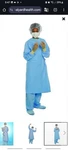 5X Surgical Gown Hayyard Aero Blue 41733 Large New Sealed. Fixed Price $50.00.